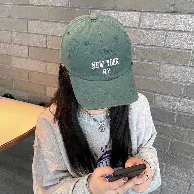 Letters Embroidery Baseball Cap Men Women