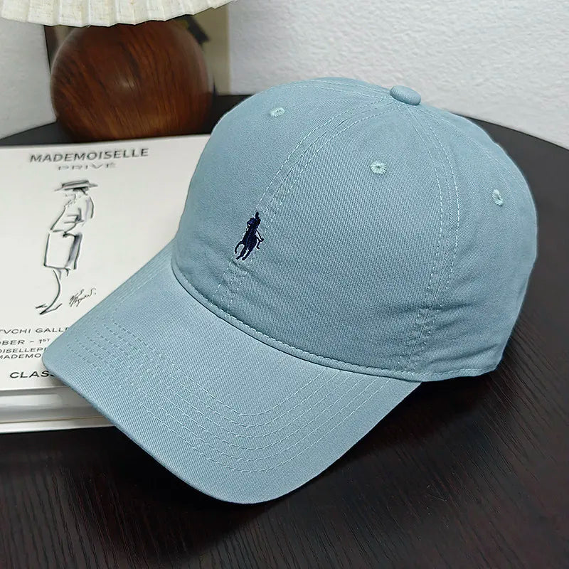 New Trendy Pony Embroidered Baseball Cap Showing Face Small Leisure Sports Cap
