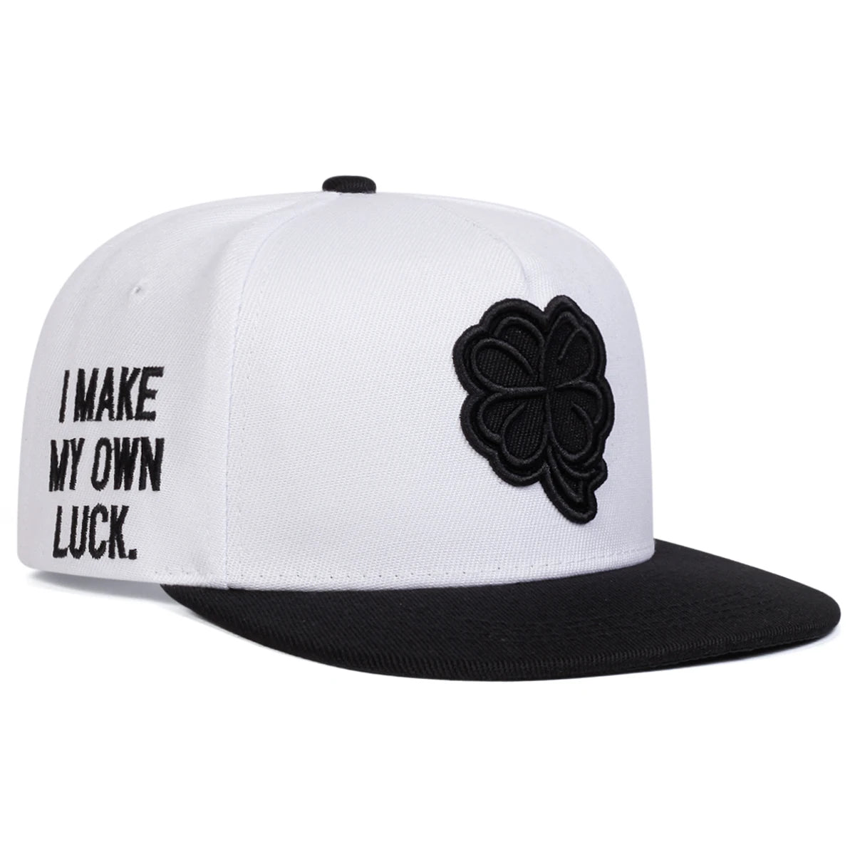 Unisex Four Leaf Clover Embroidery Side Letter Hip-hop Hats Spring Autumn