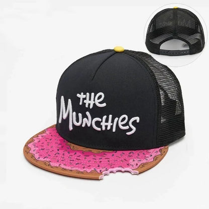 Pizza Cap Hip Hop Snapback Hat for Men Women Adult Outdoor Casual Baseball Cap