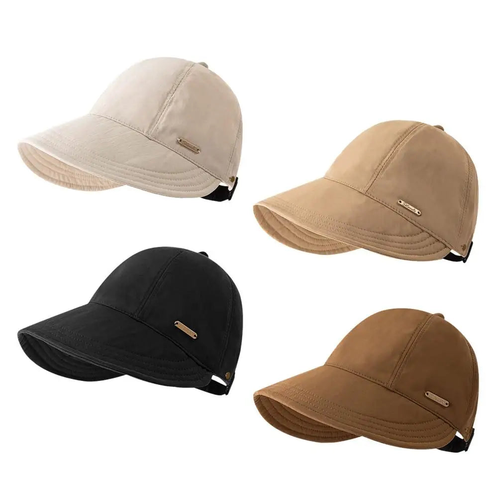 Women's UV Protection Baseball Cap Wide Brim Adjustable Sun Hat