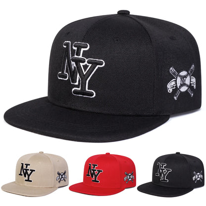 Unisex NY Letter Embroidery Hip-Hop Hats Spring And Autumn
