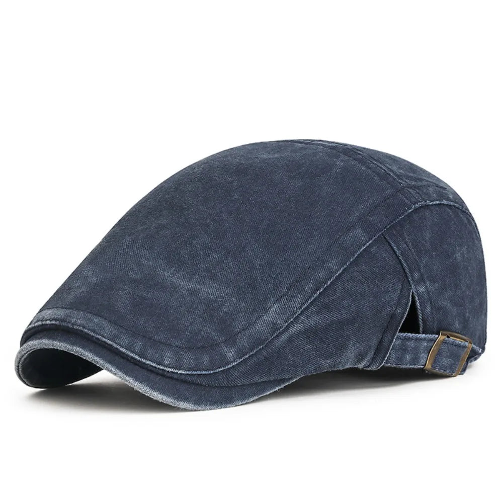 Women Men Denim Beret Newsboy Hat