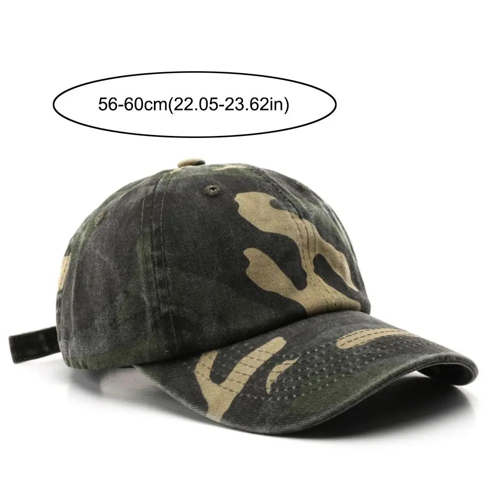 Vintage Washed Cotton Baseball Cap Curved Brim Dad Hat