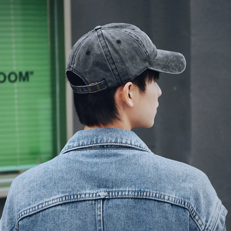 Fashion Washed Cotton Baseball Caps For Men Women