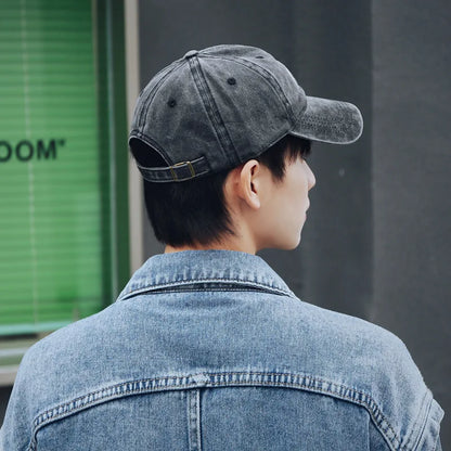 Fashion Washed Cotton Baseball Caps For Men Women