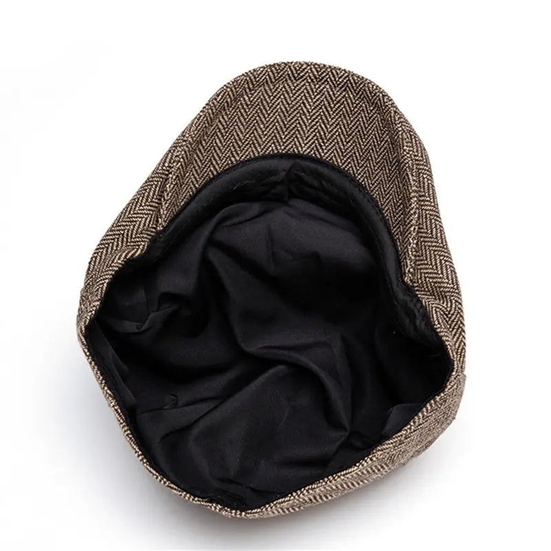 2024 Autumn And Winter Polyester Solid Warm Newsboy Caps