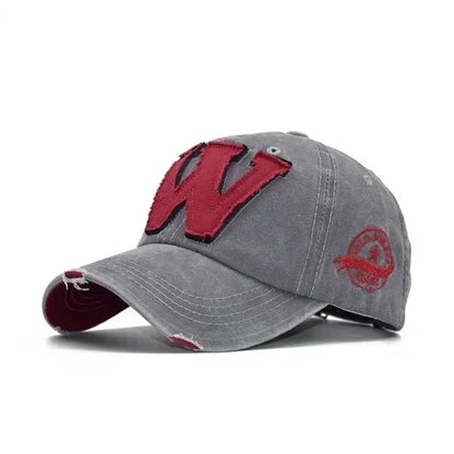 Embroidery Letter W Baseball Cap Snapback Caps
