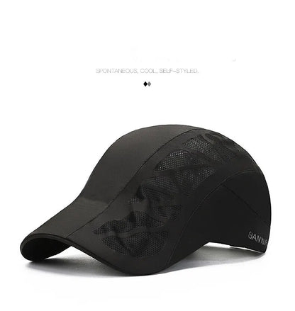 Summer Hat Men Casual Baseball Cap Fast Drying Breathable Forward Cap Outdoor Sun Protection Shade Baseball Cap