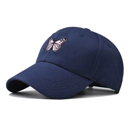 Embroidery Butterfly Baseball Cap Women's Spring Summer
