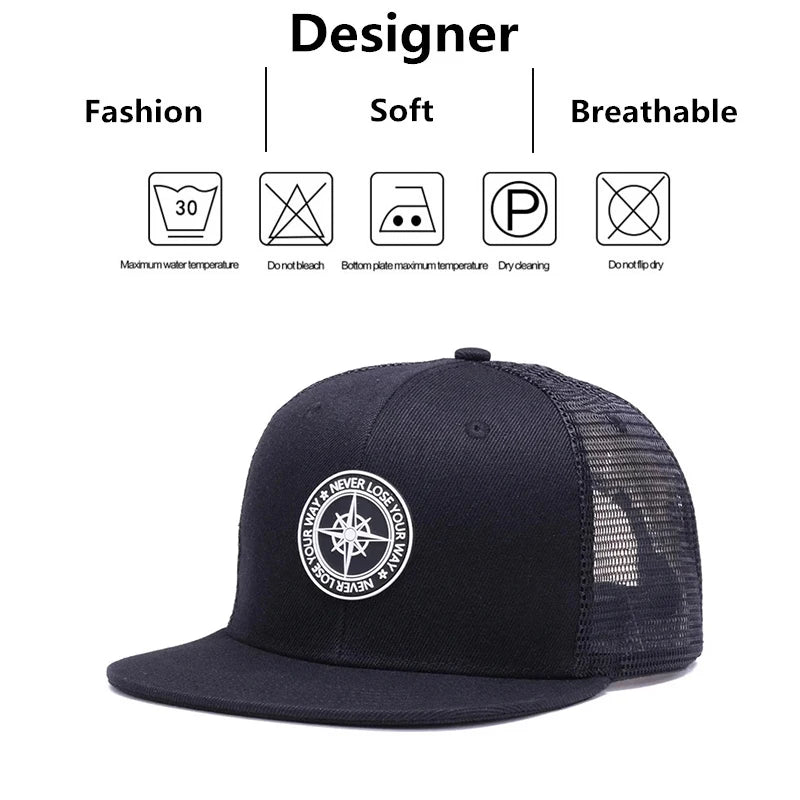 Unisex Compass Offset Printing Hip-hop