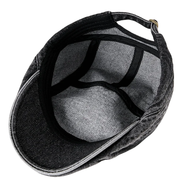 Vintage Gatsby Hat Women Washed Denim Cabbie Cap Lady Flat Ivy Cap