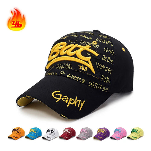Fashion Unisex Outdoor Sport Baseball Cap One Size Suitable for Men Women 3D Embroidery Patch Print