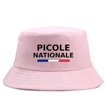 Summer Picole Nationale Reversible Bucket Hats Men Women Cotton Fisherman Cap
