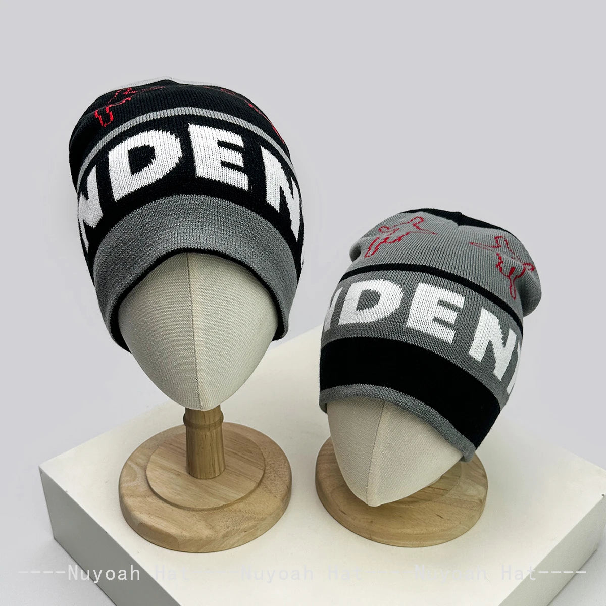 New Men Women American Street Jacquard Letters Knitted Hats