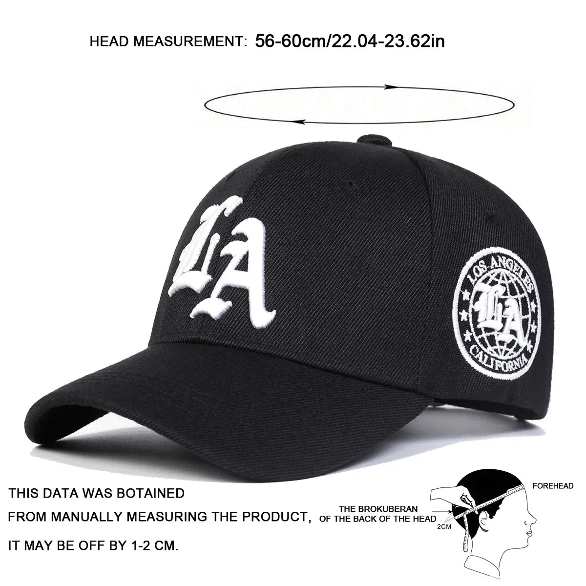Unisex Los Angeles Letter Embroidery Baseball Caps