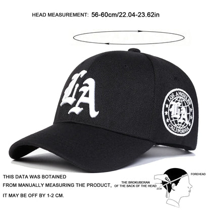 Unisex Los Angeles Letter Embroidery Baseball Caps