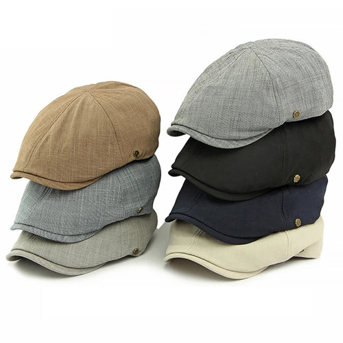 Beret Cap Spring Summer Octagonal Cap For Men Women 6 Panels Artist Painter Beret Hat