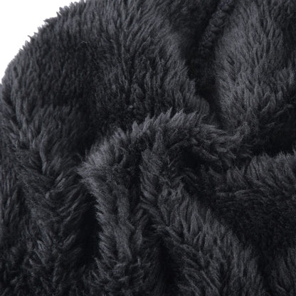 Winter Beanies Men Knitted Skull Pattern Solid Color Hat With Metal Skulls