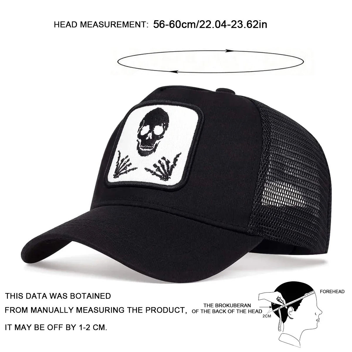 Unisex Personality Embroidery Baseball Net Caps Spring Summer