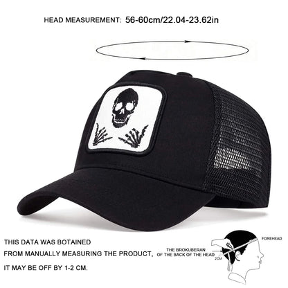 Unisex Personality Embroidery Baseball Net Caps Spring Summer