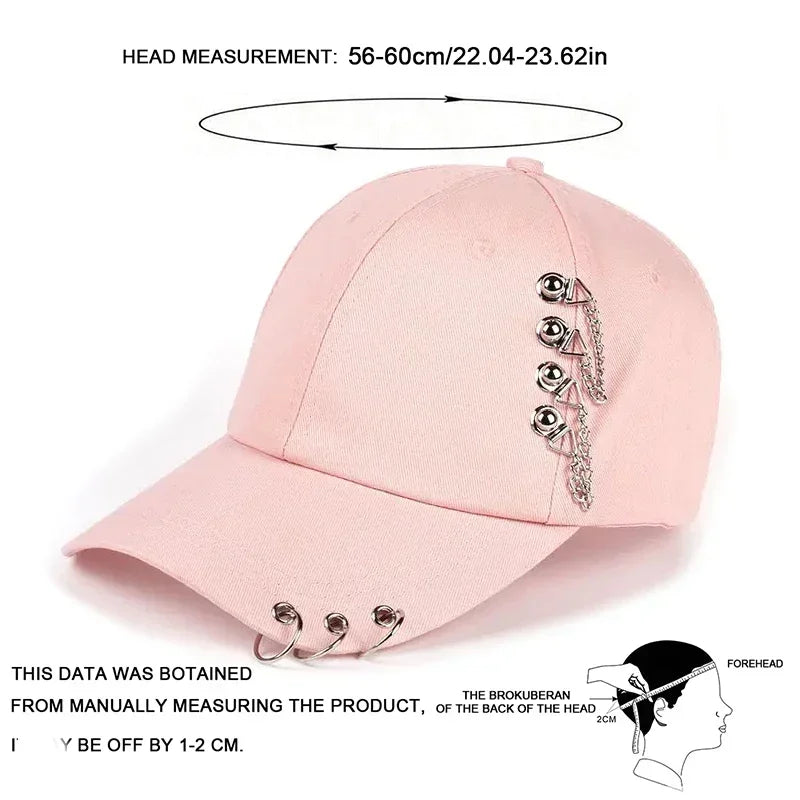 Unisex Side Iron Ring Baseball Caps Spring Autumn