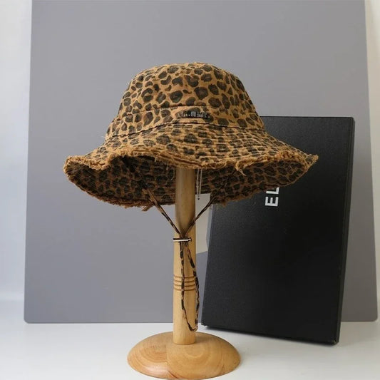Fashion Leopard Print Fisherman Hat Small Basin Hat