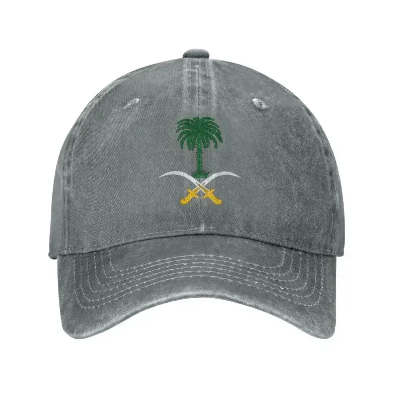 Personalized Cotton Emblem Of Saudi Arabia Baseball Cap