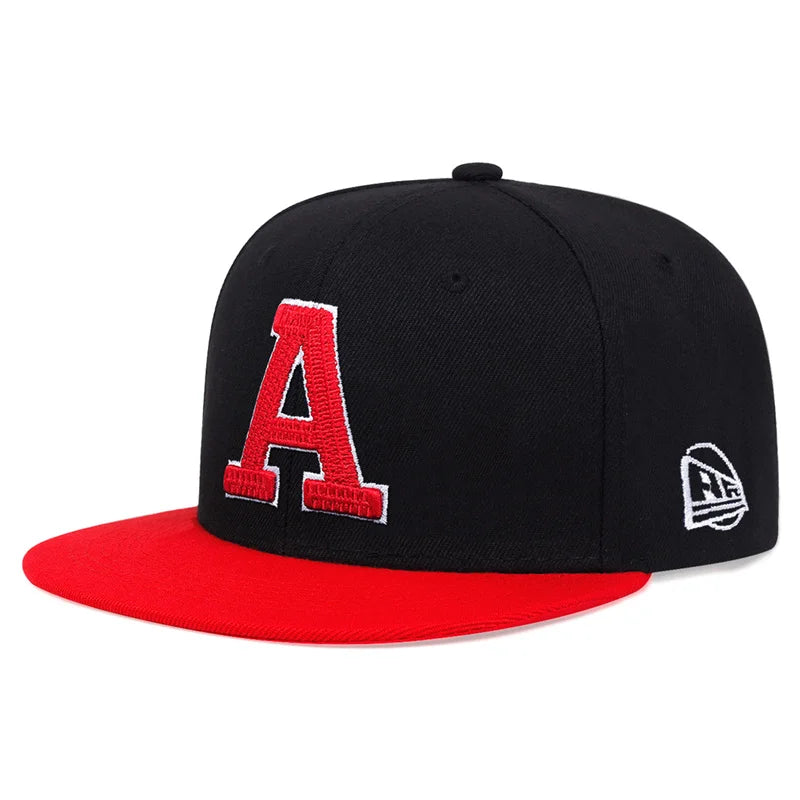 Unisex A Letter Embroidery Hip Hop Hat Outdoor