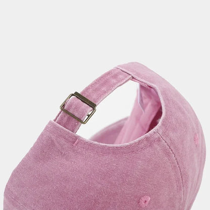 Hat New For Women Men Washed Cotton Baseball Cap Soft Top Embroidered Love Retro