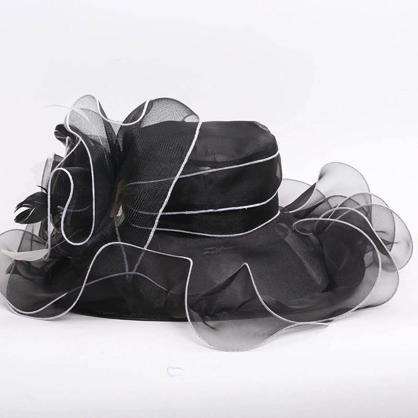 Elegant Women Sun Hat Organza Fedoras Summer Sun Hats