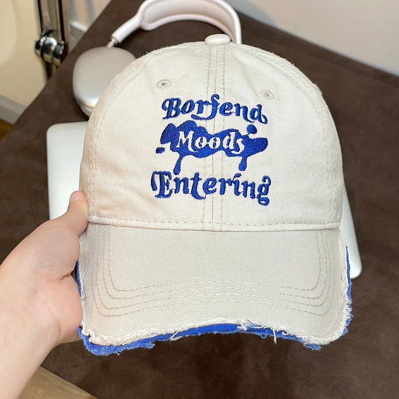 Embroidery Letter Baseball Caps for Women