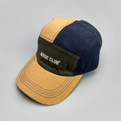 American Color Block Letter Retro Baseball Hats New Men Woman