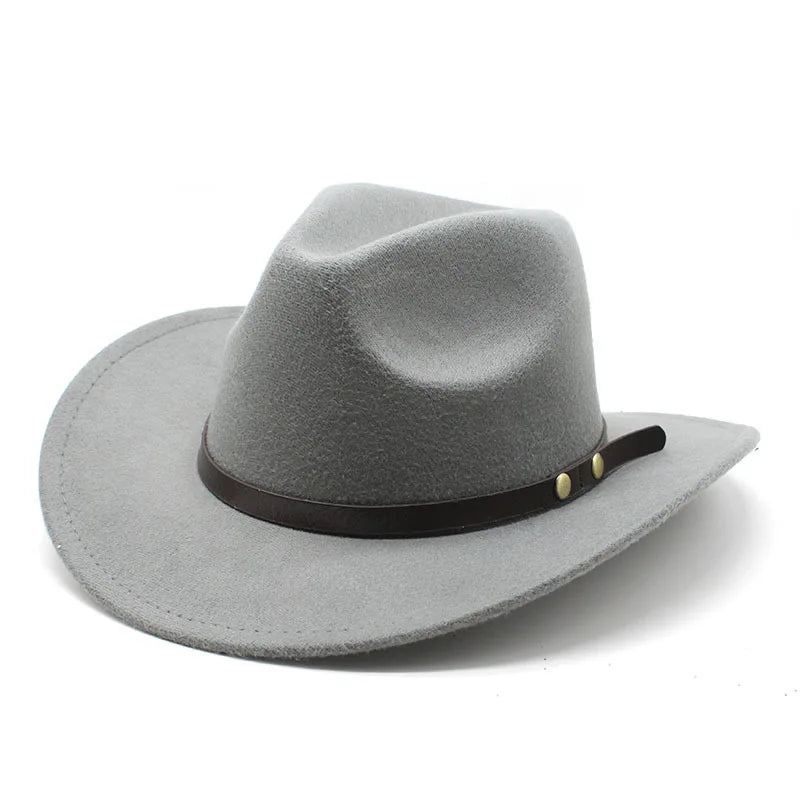 New Unisex Vintage Western Cowboy Cowgirl Felt Hat