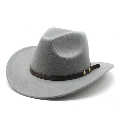 New Unisex Vintage Western Cowboy Cowgirl Felt Hat