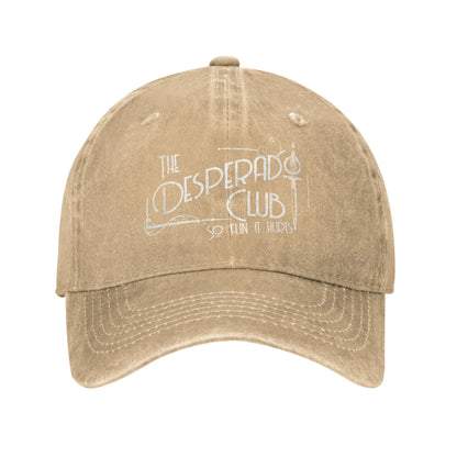 The Desperado Club Sign Sci-Fi Book Washed Baseball Cap