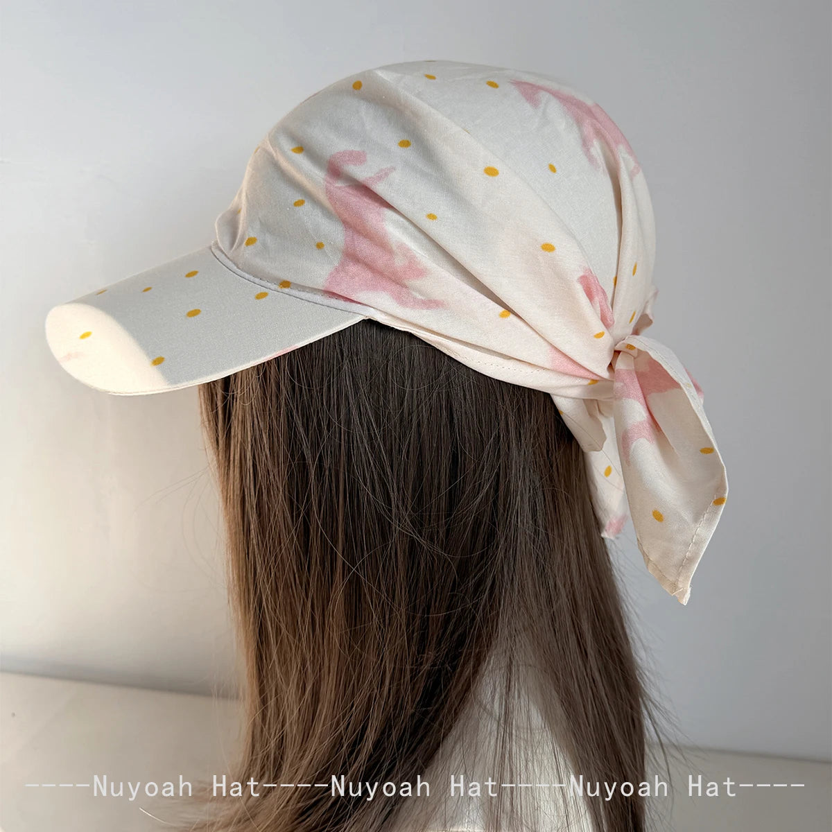 Korean Plaid Butterfly Horse Bandhnu Visors Hats