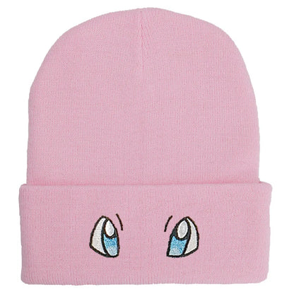 Unisex Cartoon Embroidered Big Eye Beanies Casual Hats