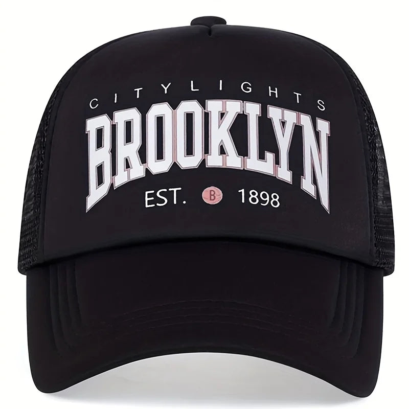 Unisex Brooklyn Printing Baseball Net Caps Spring and Summer