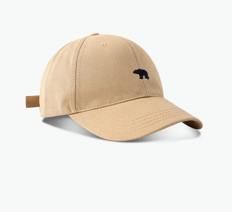 Stylish Bear Embroidered Baseball Cap Sun Protective Breathable Adjustable Ideal Casual Hat Unisex Baseball Cap