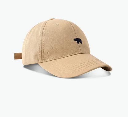 Stylish Bear Embroidered Baseball Cap Sun Protective Breathable Adjustable Ideal Casual Hat Unisex Baseball Cap