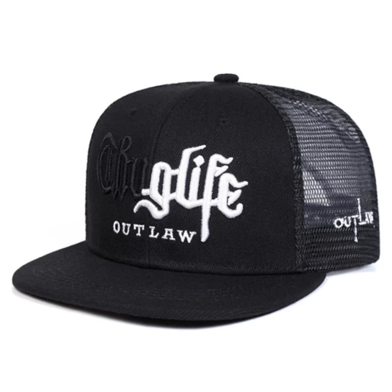 New Baseball Hat Riot LIFE Embroidered Hip Hop Hat Daily Commuting Decoration Hat Unisex Flat Edge Hat
