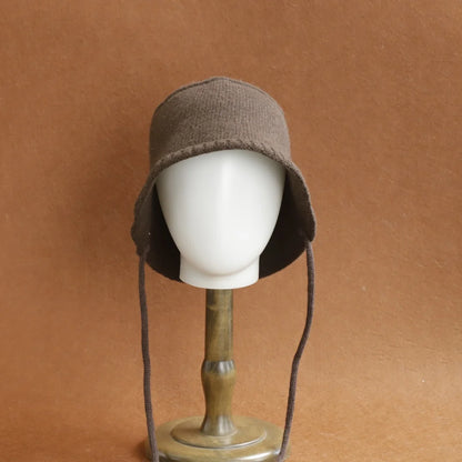 2026 New Cashmere Wool Bucket Hat Thick Women