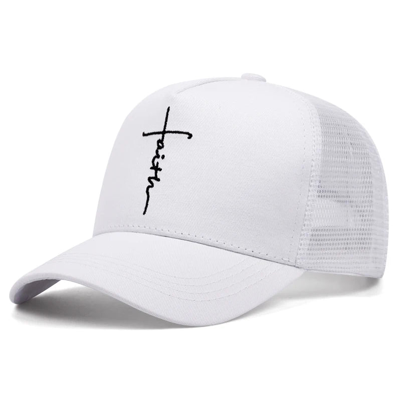 Cross Personalized Embroidery baseball cap  Hip Hop Outdoors Mesh Cap