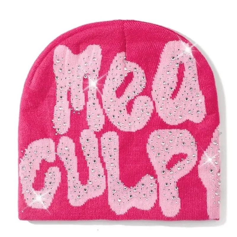 Soft Stretch Knitted Slouchy Cap For Casual Spring & Autumn Wear