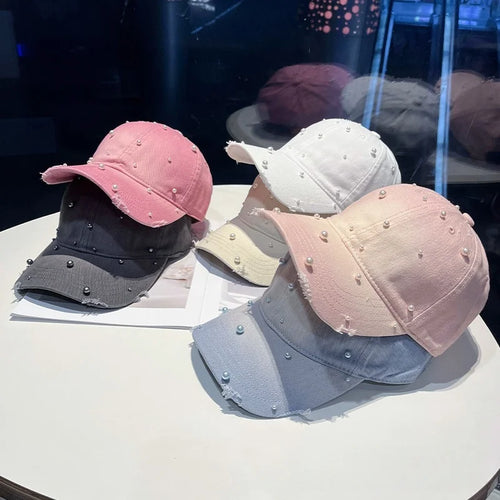 Spring/Summer Pearl Soft-Peaked Duckbill Cap
