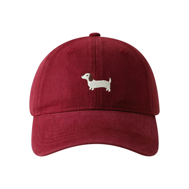 Unisex Original Design Embroidered Sausage Dog Baseball Cap