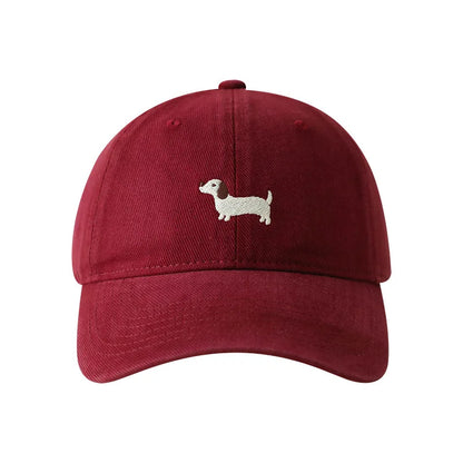 Unisex Original Design Embroidered Sausage Dog Baseball Cap