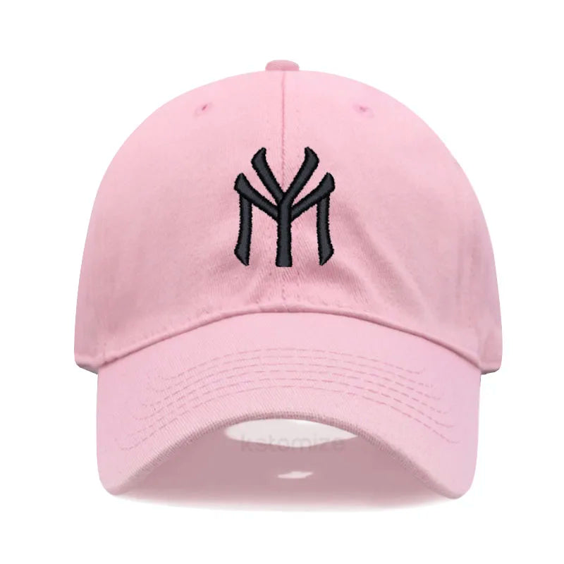 Letter MY Embroidery Baseball Cap Women Men Adjustable