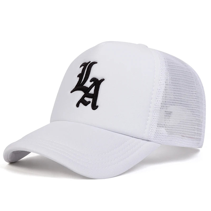 Unisex Letter Embroidery Baseball Net Caps Spring and Summer